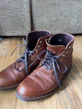 Allen Edmonds Men's Brown Leather Lace-Up Boots weather proof sz 11